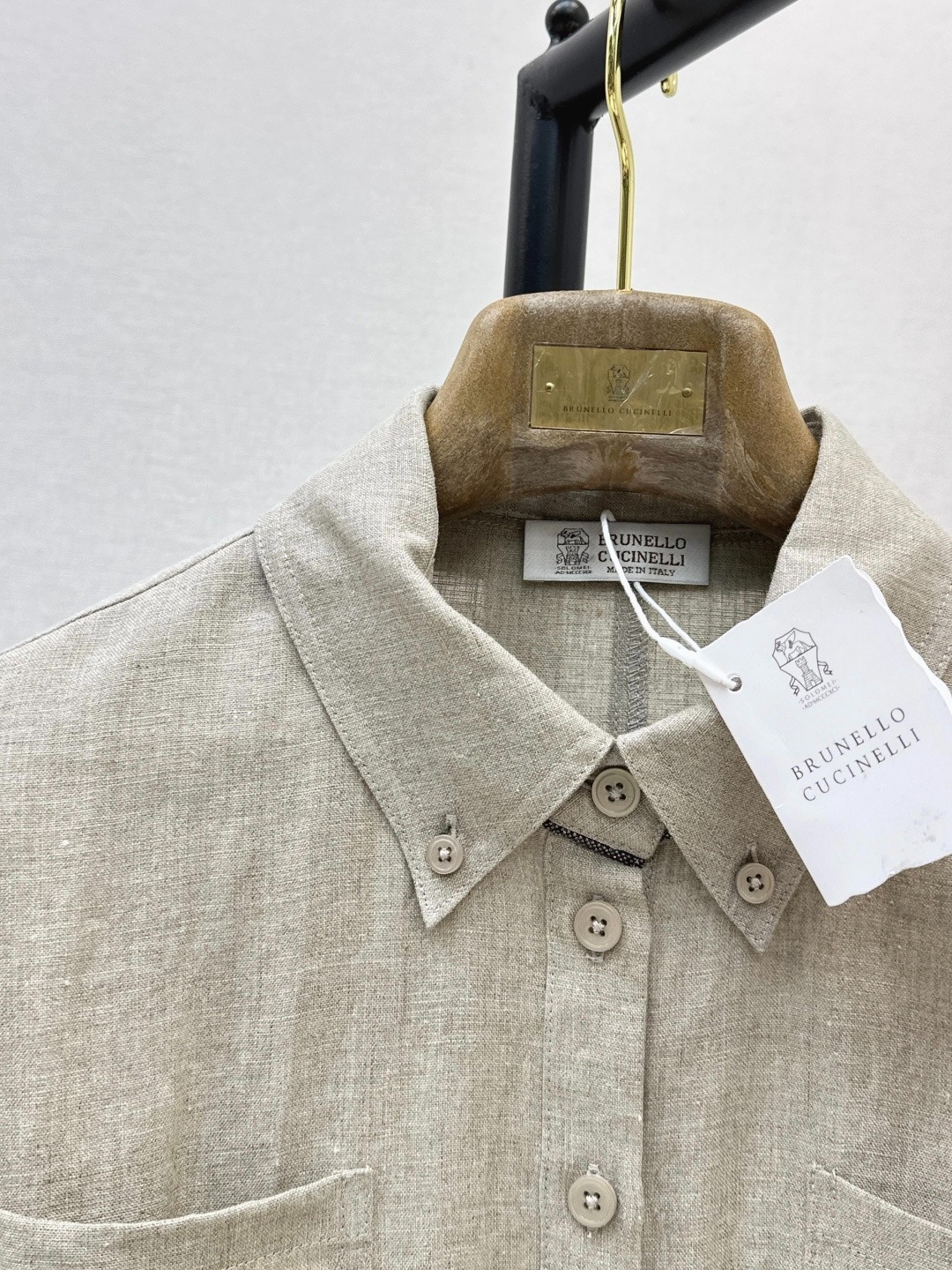 Brunello Cucinelli’s latest Spring/Summer Italian minimalist long linen dress