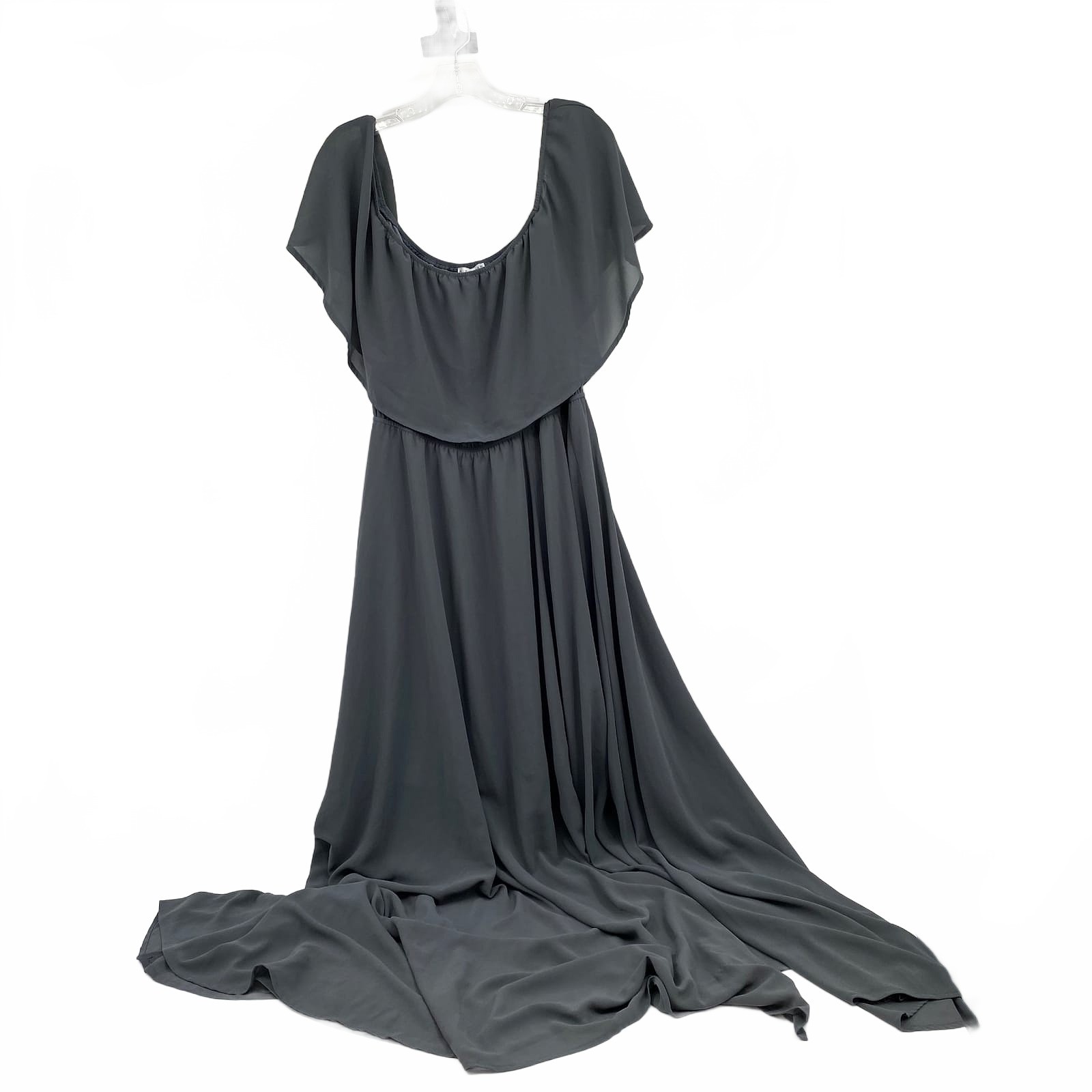 Baltic Born Gray Maxi Dress | Plus 3X Long Synthetic Dress