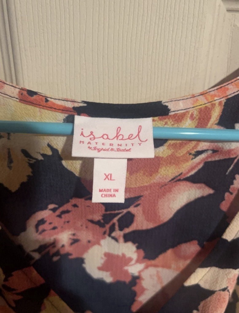 Isabel Maternity by Ingrid & Isabel Floral Maxi Dress Size XL