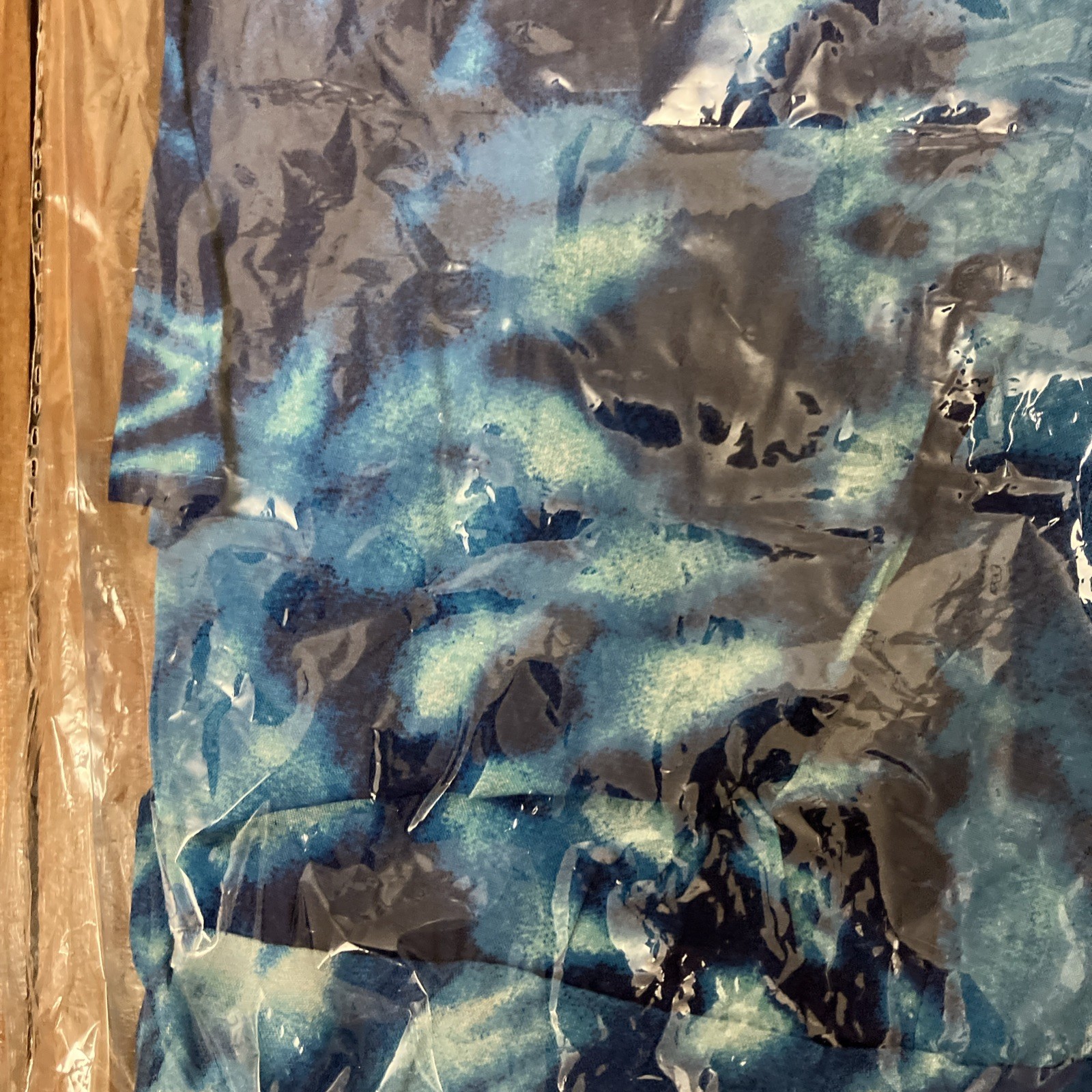 Suzanne Betro Womens Blue Tie-Dye Tie-Back Double Scoop Sleeveless Dress Size 4X