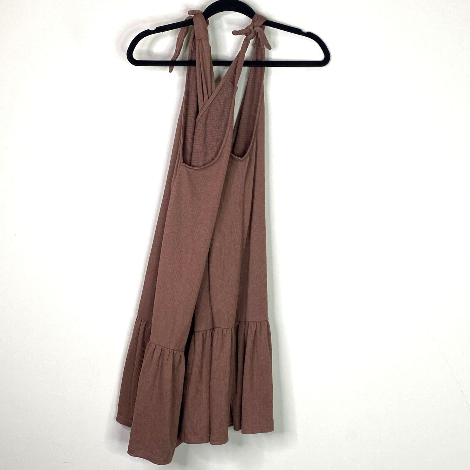 Ann Taylor LOFT 2021 Bow Strap Button Flounce Dress Women’s Size Small