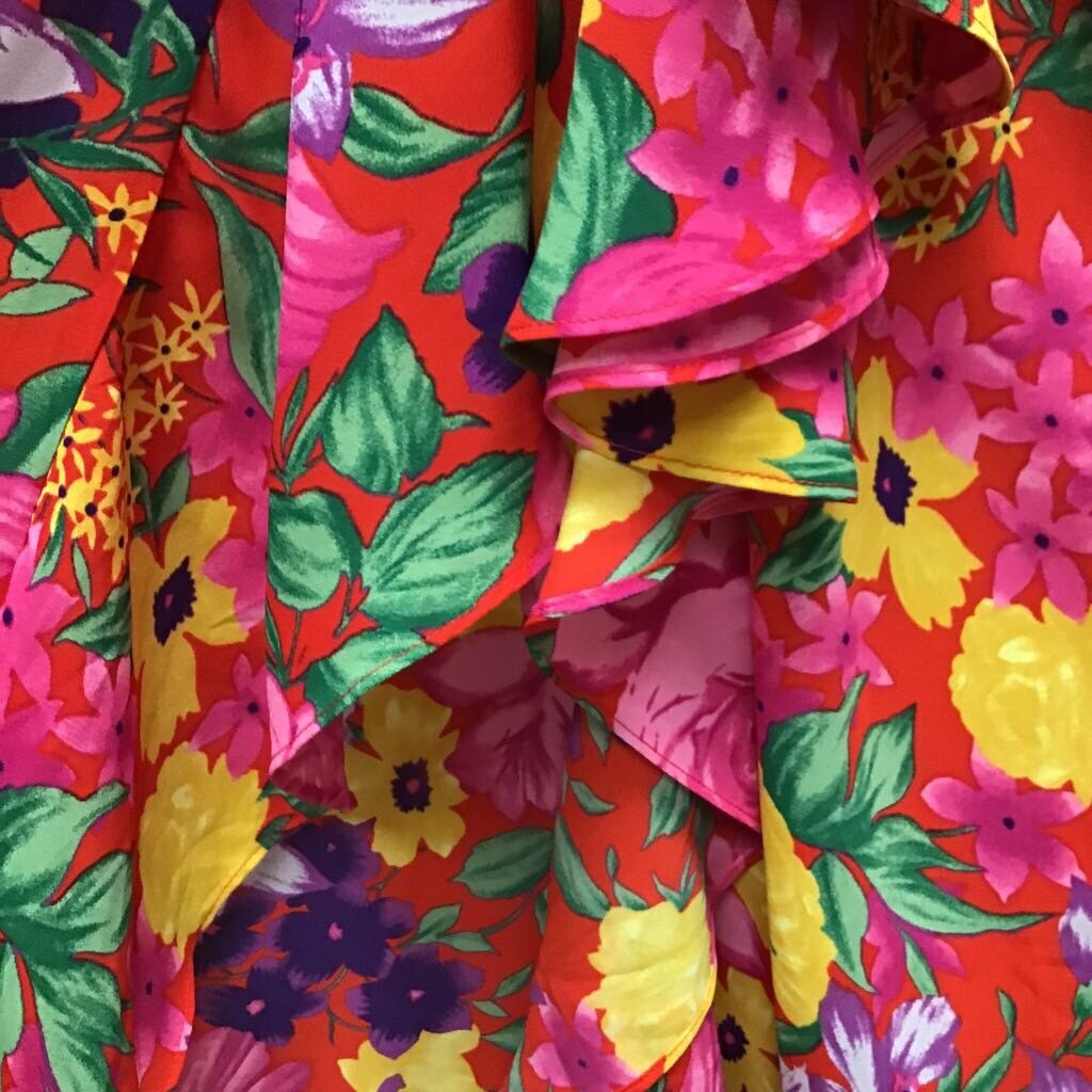 Rixo Womens Sheath Dress Multicolor Floral Ruched Maxi V Neck Long Sleeve 2 New
