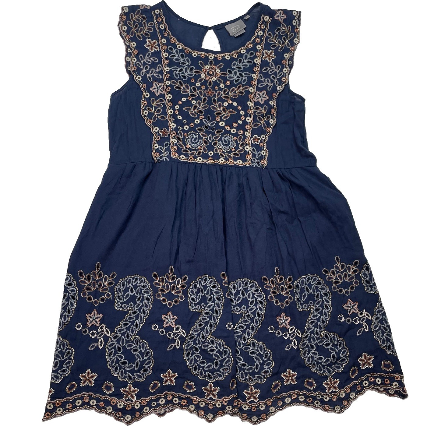 Vanessa Virginia Anthropologie Women’s Size Medium Beaded Embroidered Midi Dress