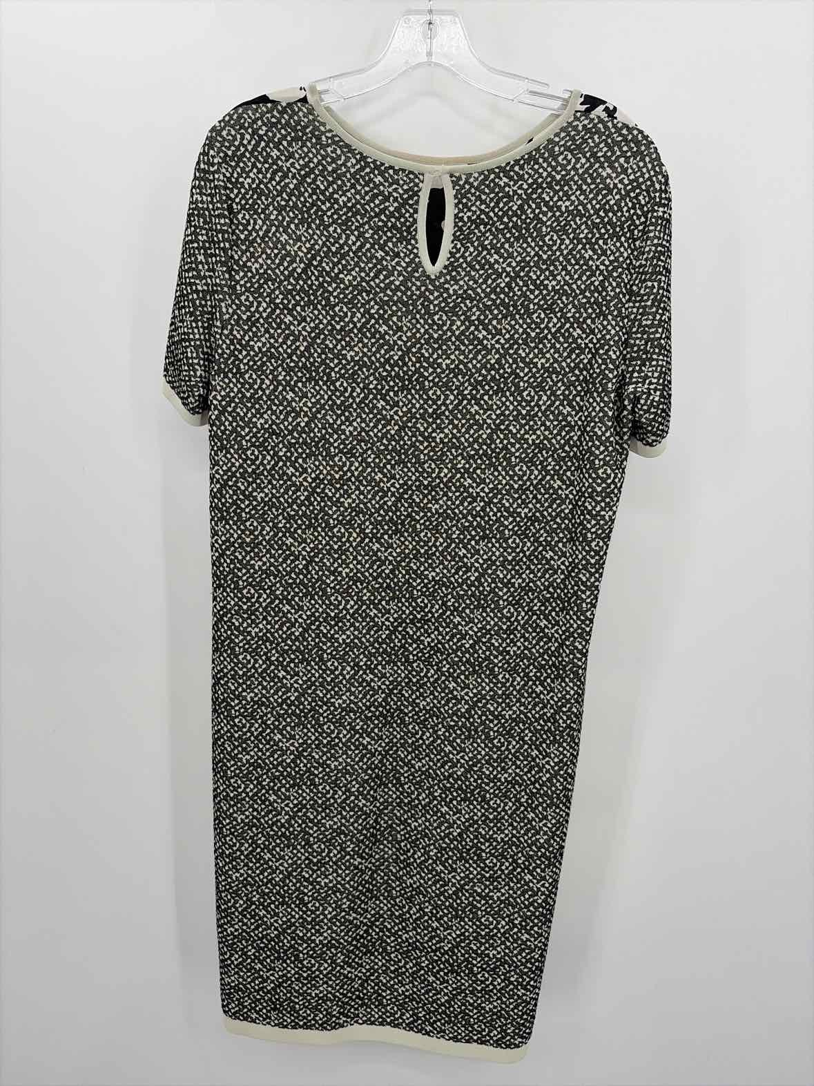 Pre-Owned Max Mara Ivory Size Large Knee Length Short Sleeve Dress