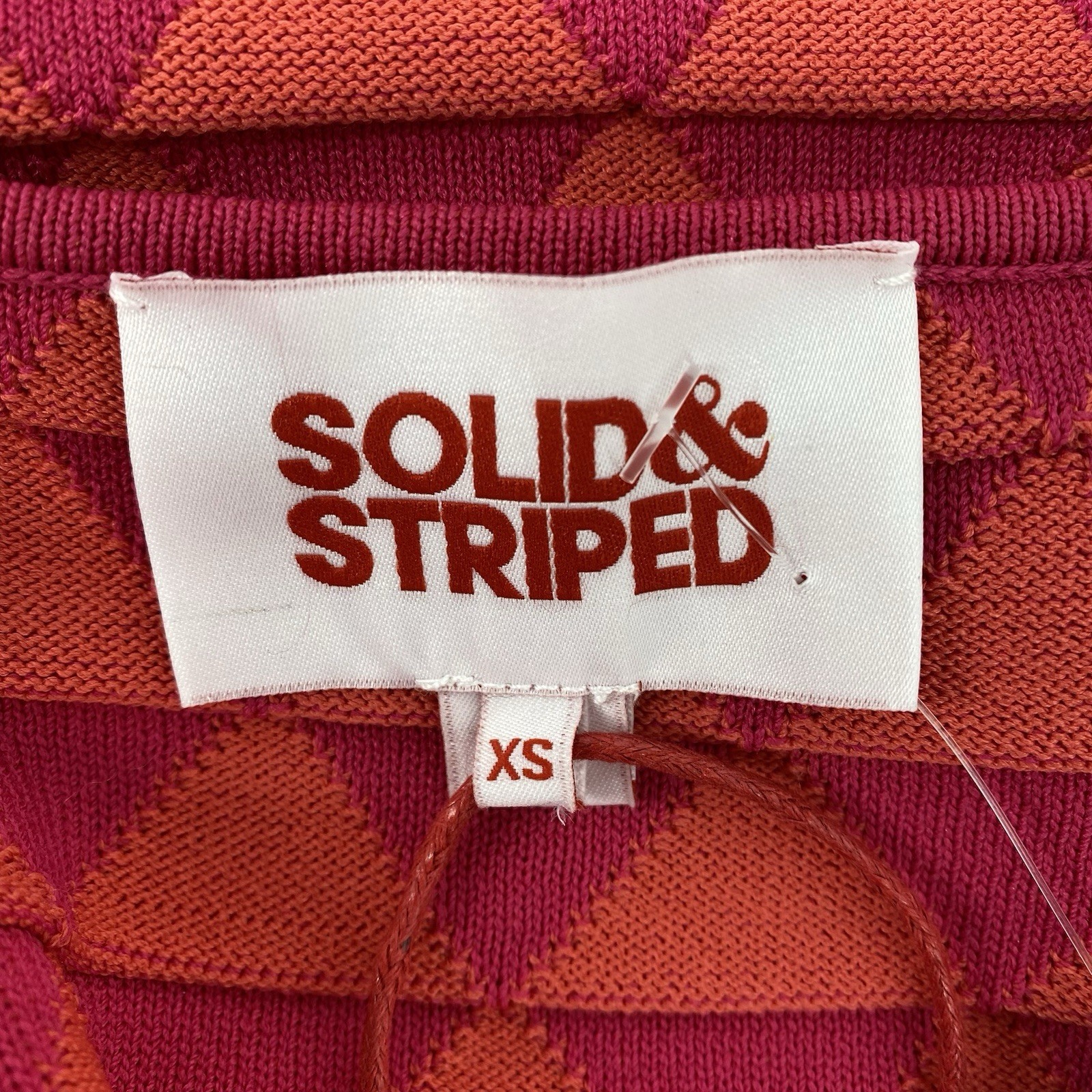Solid & Striped Women’s Kiana Dress Plaited Texture Size XS Pink/Coral NWT
