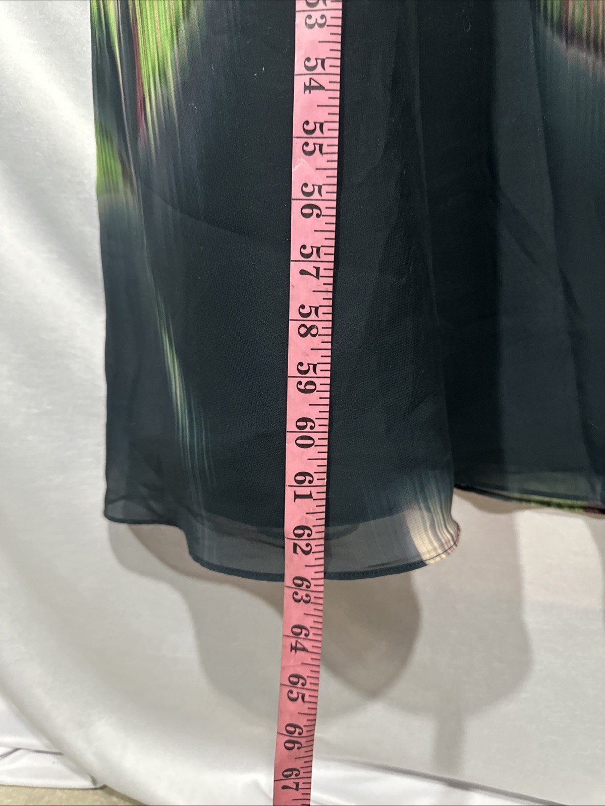 NEW $398 KAY UNGER [ 14 ] Tess Sleeveless A Line Gown in Black Green J1982