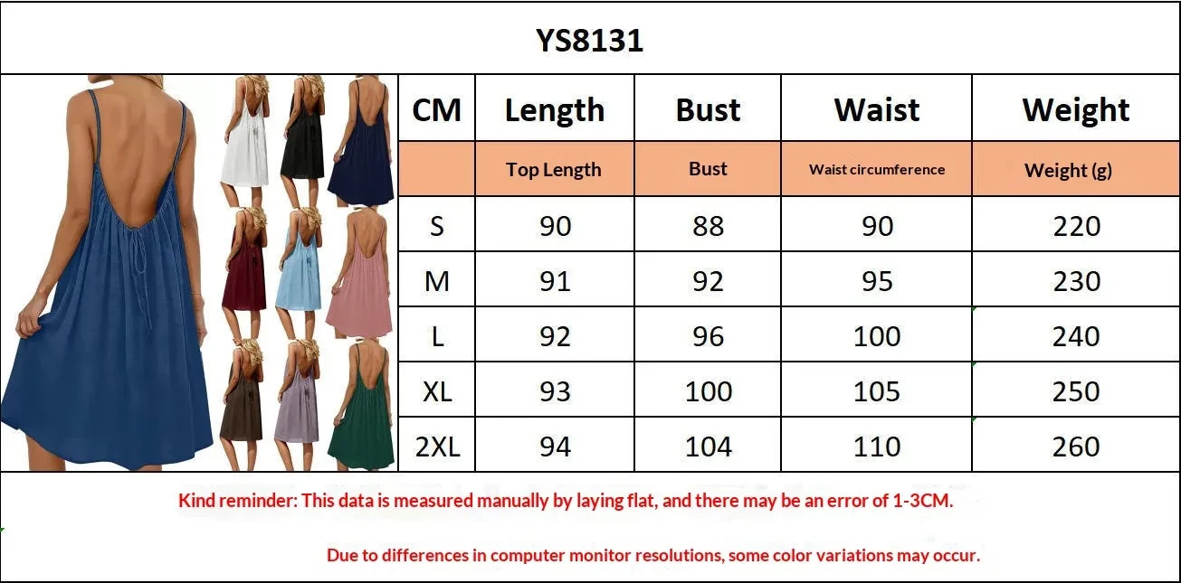 Women’s Backless Spaghetti Strap Bodycon Midi Dress Casual Summer Party Dress