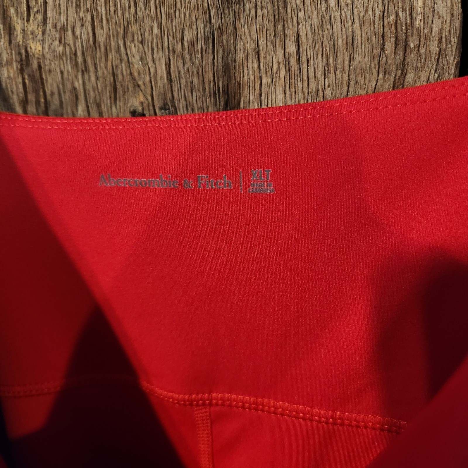 Abercrombie & Fitch Red Traveler Mini Dress Built-in Shorts XLT Tall Womens