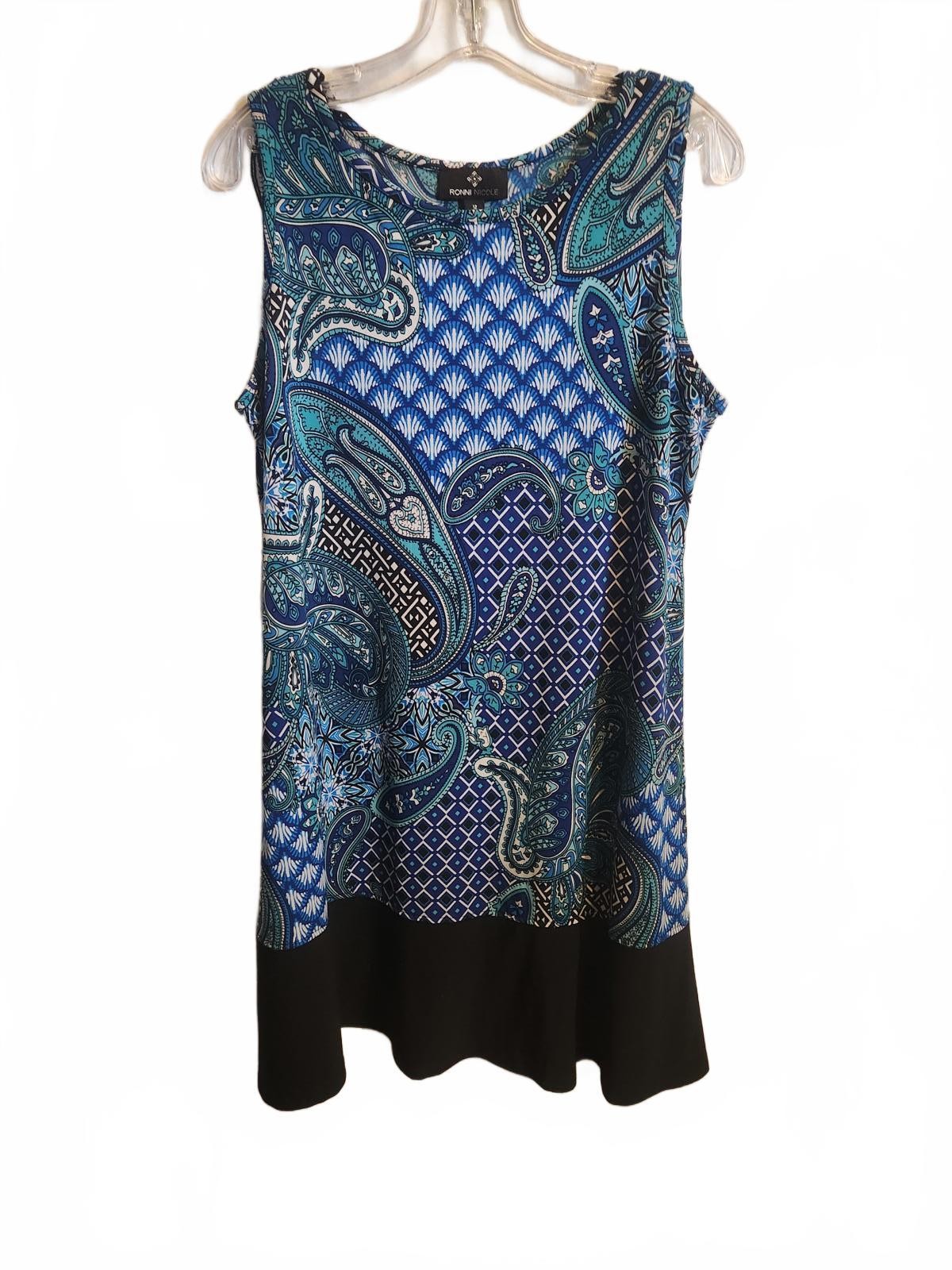 Ronnie Nicole Paisley Print Dress. Women’s Size 12. Length 37 inches. EUC