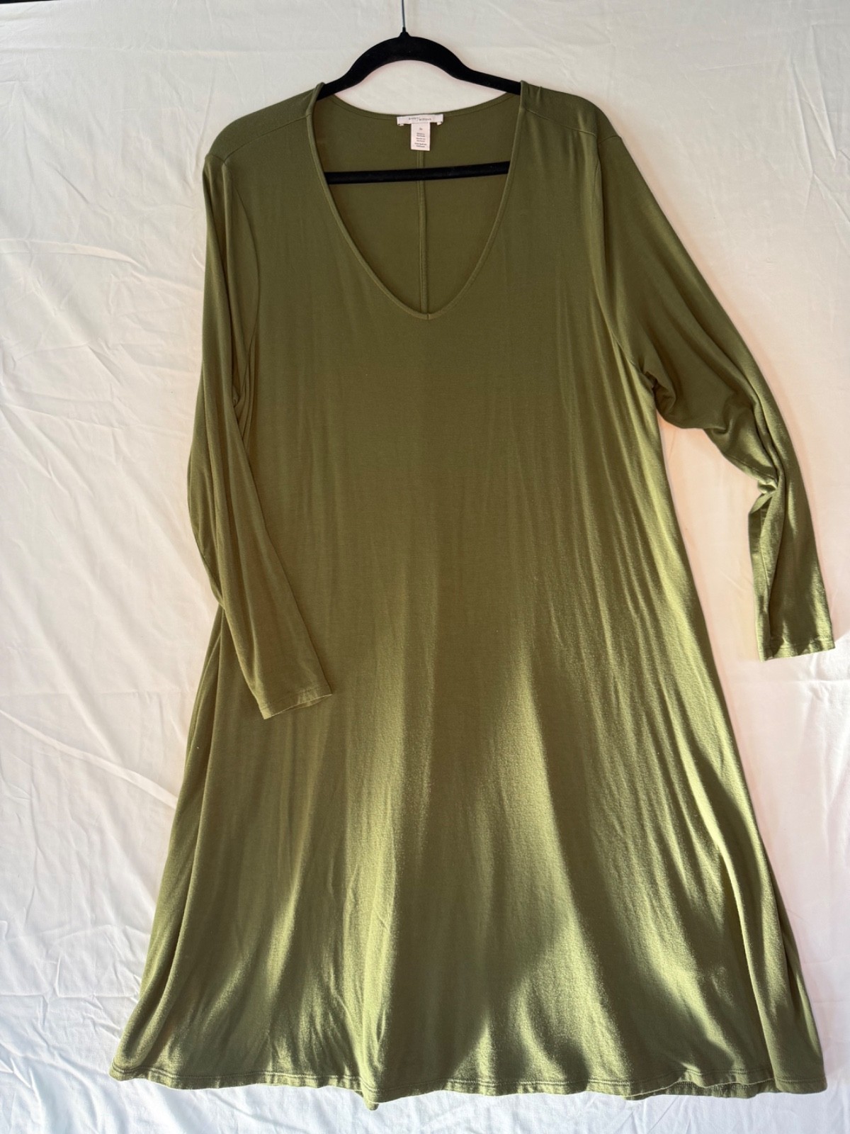 Daily Ritual green long sleeve tunic dress Sz 2xl all day wear comfort style