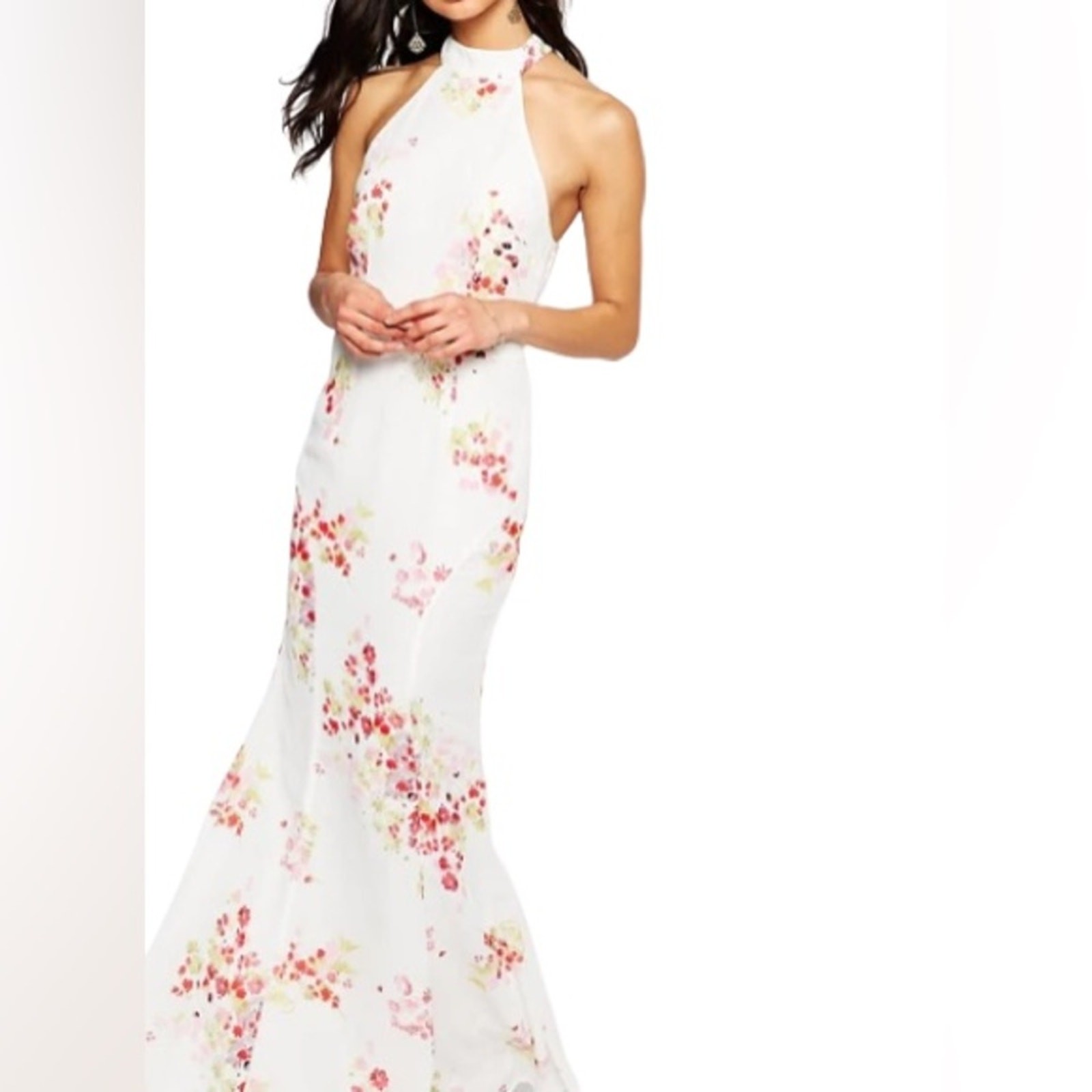 Jarlo Caden Halter Neck Maxi Dress XS NWT Floral