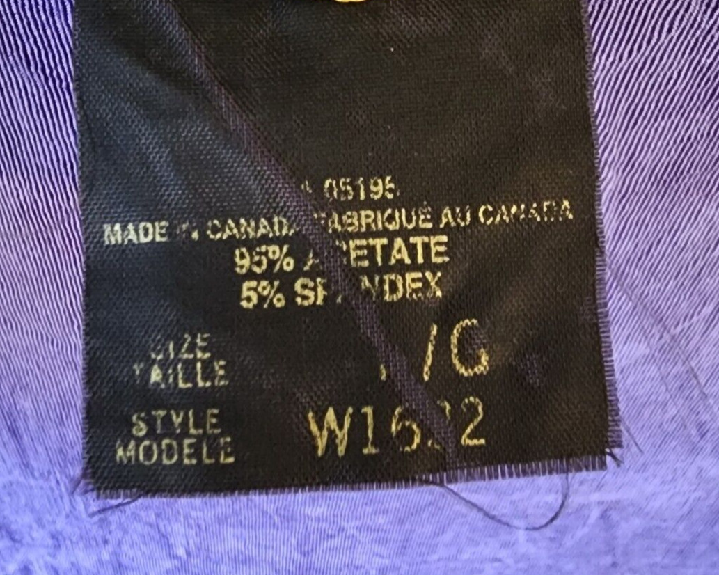 Picadilly Fashions Sleeveless Scoop Neck Dress Slinky Travelers Knit Purple Sz L
