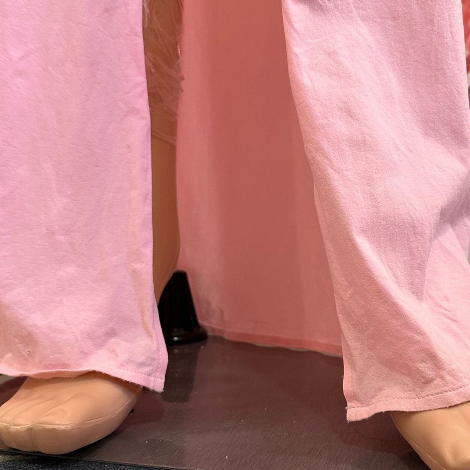 Magda Butrym Strapless flower appliqué Maxi Dress in Pink gown semi sheer small