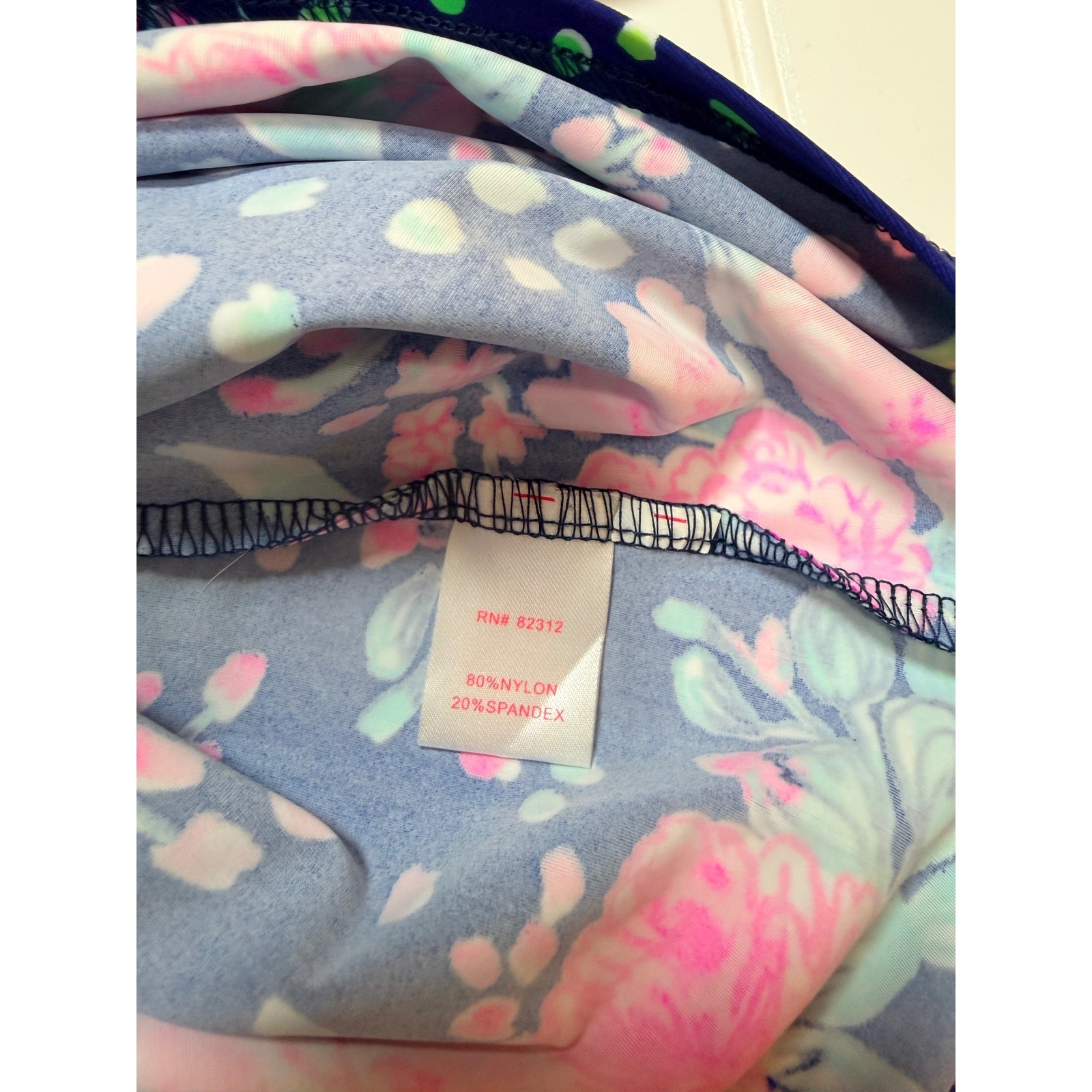 Aryeh Womens Navy Blue Pink Floral Halter Neck A-Line Dress Size Large