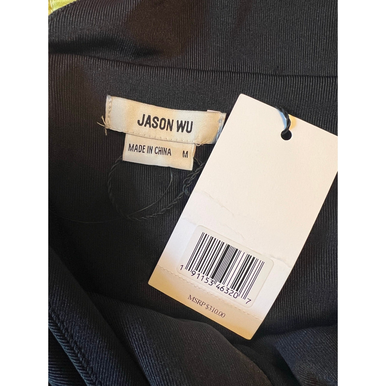 New Jason Wu Textured Cowl Neck Backless Spaghetti Strap Dress Slit Size Medium