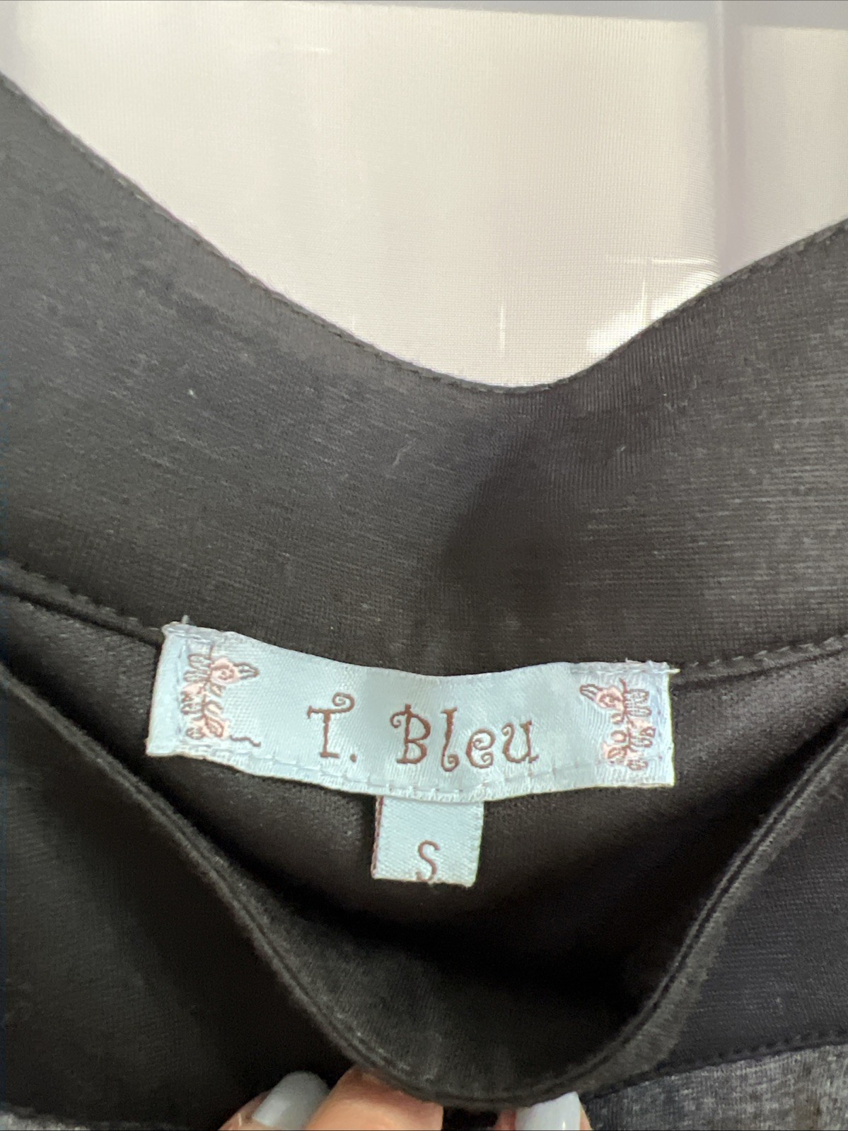 T Bleu Black and gray Dress Size S