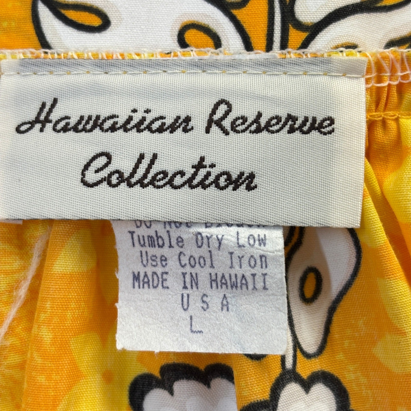 VTG Hawaiian Reserve Collection Tropical Hawaiian Muumuu Dress Size L Resort