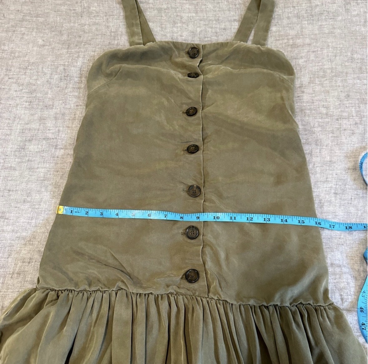 Lovers + Friends Chase Button Front Sleeveless Mini Dress Size XS
