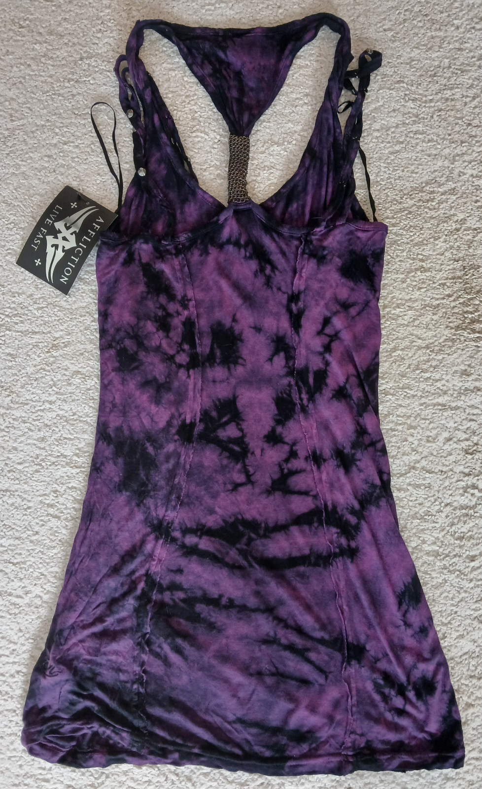 BRAND NEW Affliction SCORPIUS Womens Dress M NWT Top Purple