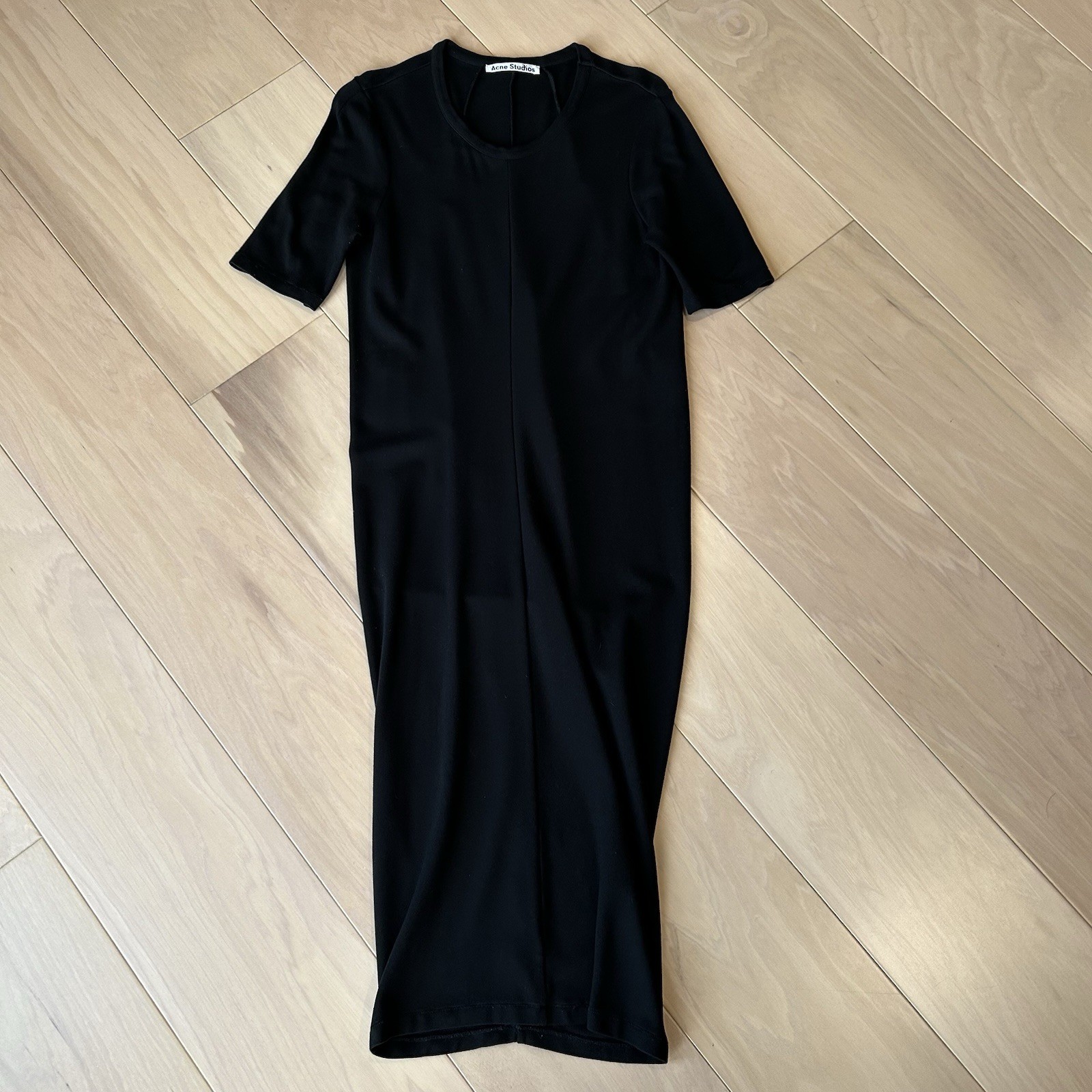 Acne Studios Jersey Back Maxi Dress 3/4 Sleeve Women’s Please See Dims.