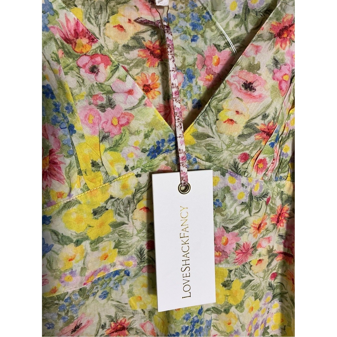 LoveShackFancy Sabina Floral Slip Maxi Dress Size 4 NWT