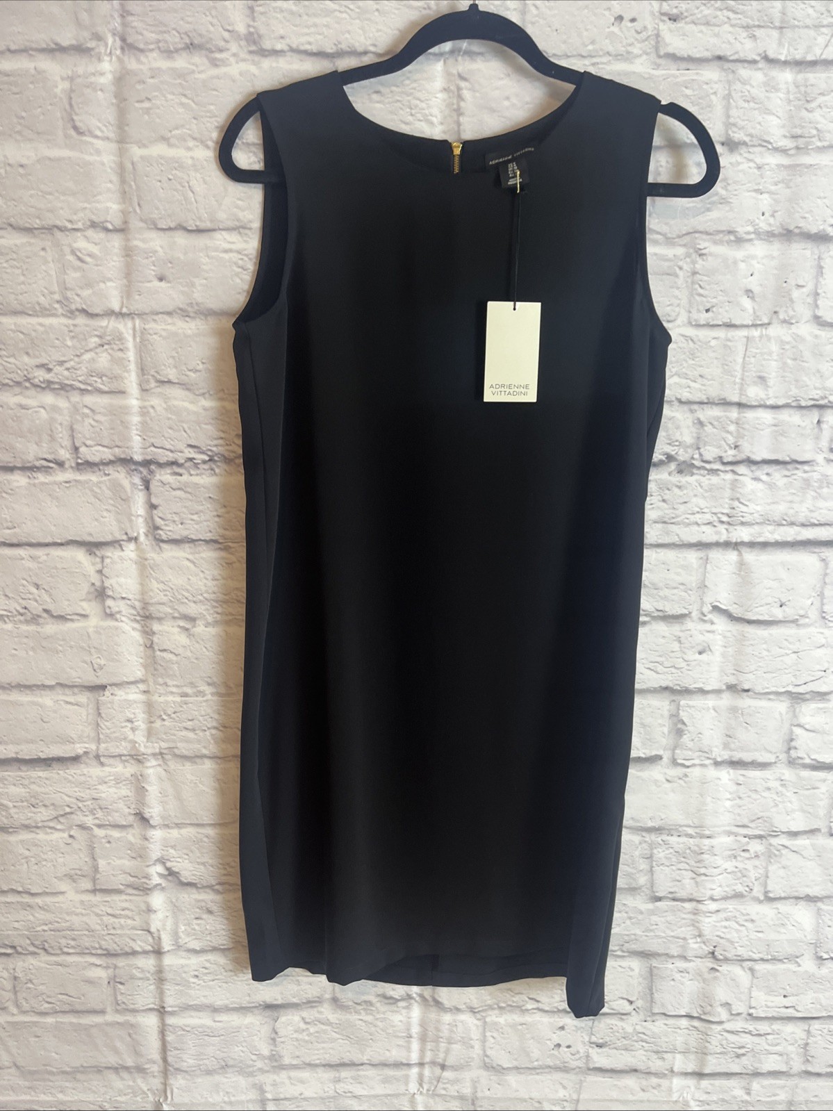 Adrienne Vittadini NWT Classic Elegant Capsule Wardrobe Black Sheath Dress 6