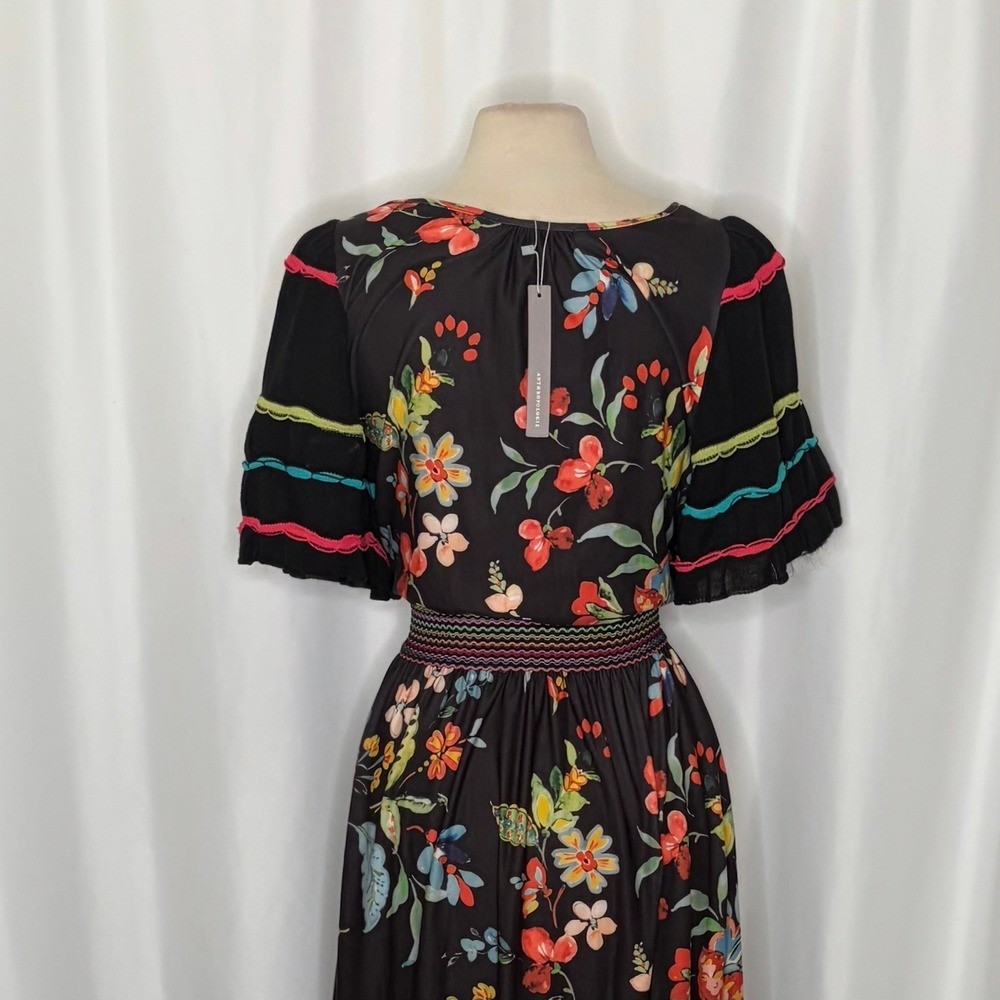 NWT!! Anthropologie ALDOMARTINS Catalonia Floral Paisley Maxi Dress Medium