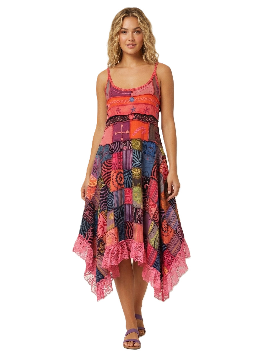 Authentic Nepalese Handcrafted Patchwork Dress