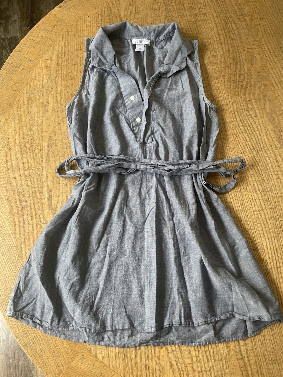 Ann Taylor Loft Women’s Sleeveless Collared Dress XS