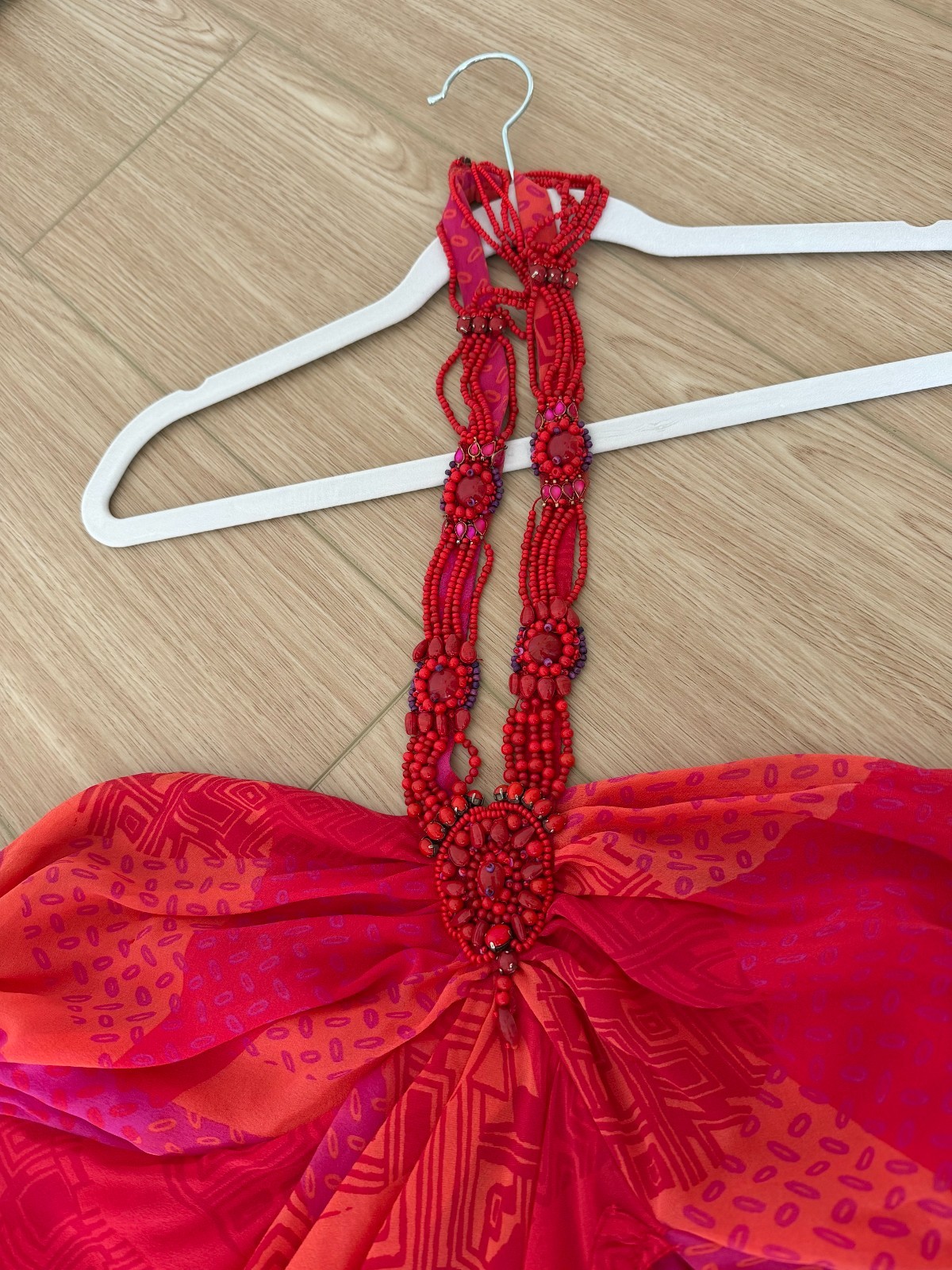 ICEBERG 2006 Vintage Runway Silk Embellished Ruffle Gown + Shawl Maxi Dress