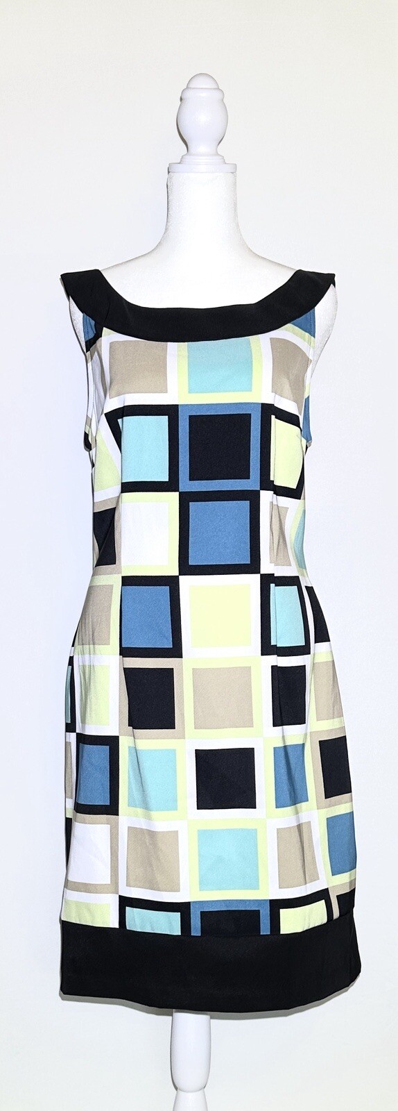 Connected Dress Size 12 Square Print Bust Size 20 Inches Waist 18 Inches