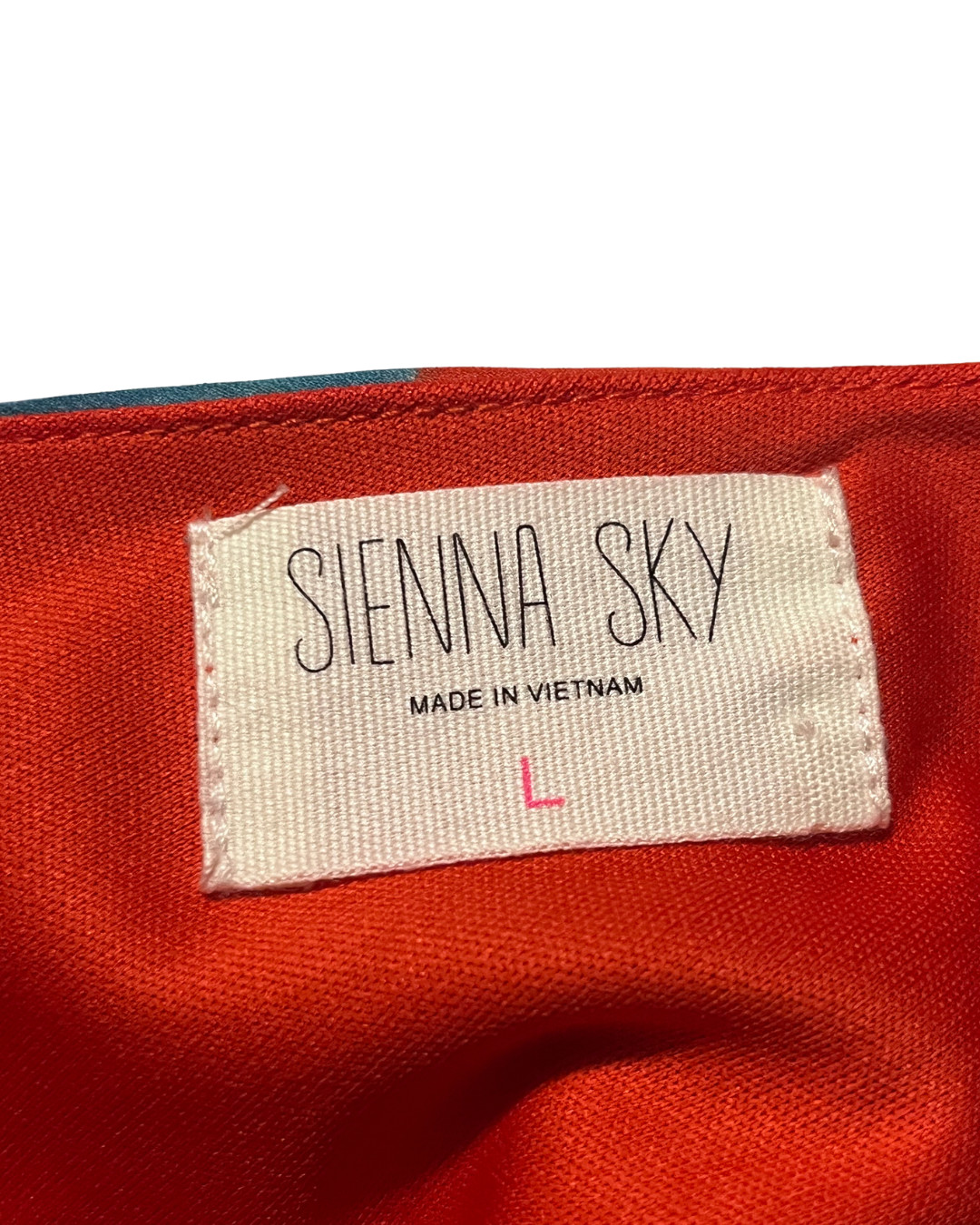 Sienna Sky Women’s Floral High-Low Maxi Dress Size Large Red Blue Sleeveless Boh