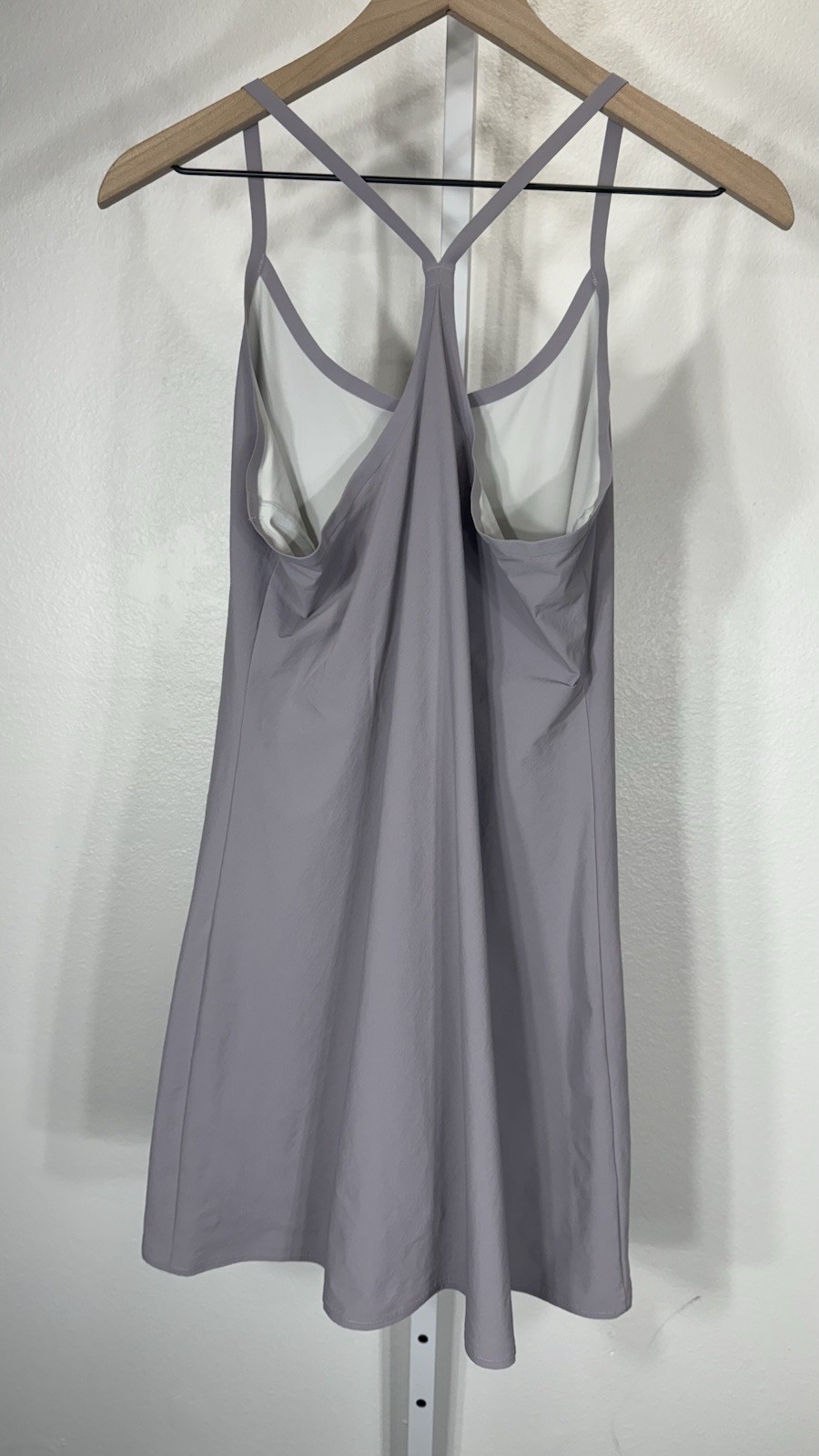 Outdoor Voices Women’s The Exercise Dress Lavender Gray Built-In Shorts Size M