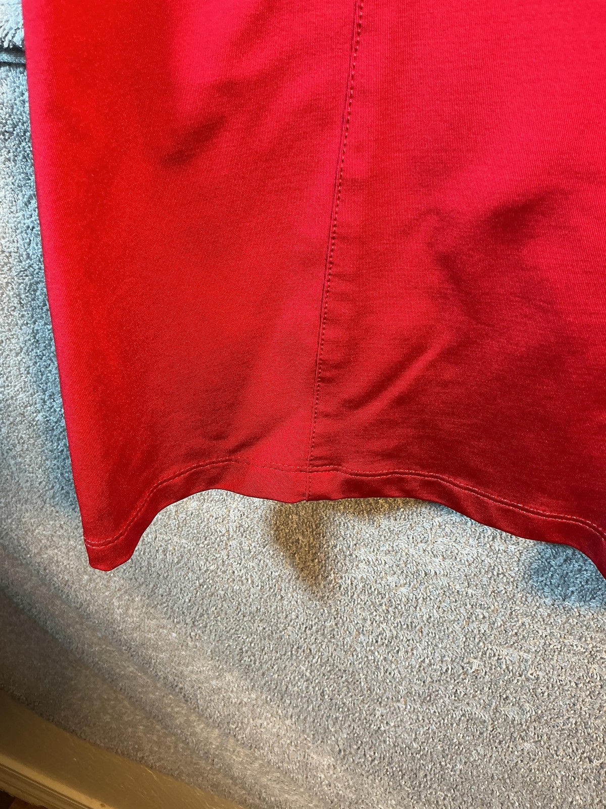 Tail Tank Dress Womens Medium Red Sleeveless V Neck Stretch Knit Golf Athletic