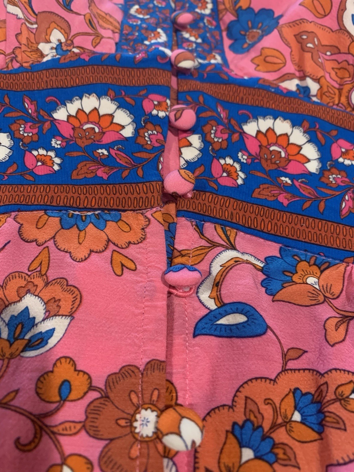 Boden Womens Elsa Midi Tea Dress Boho Pink Floral Size 10R NWOT