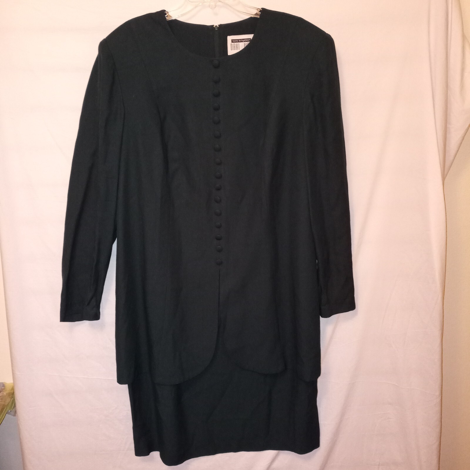 Dani Max Woman Size 22 Dress Dark Green Lois Snyder Jacket Look Vintage F3