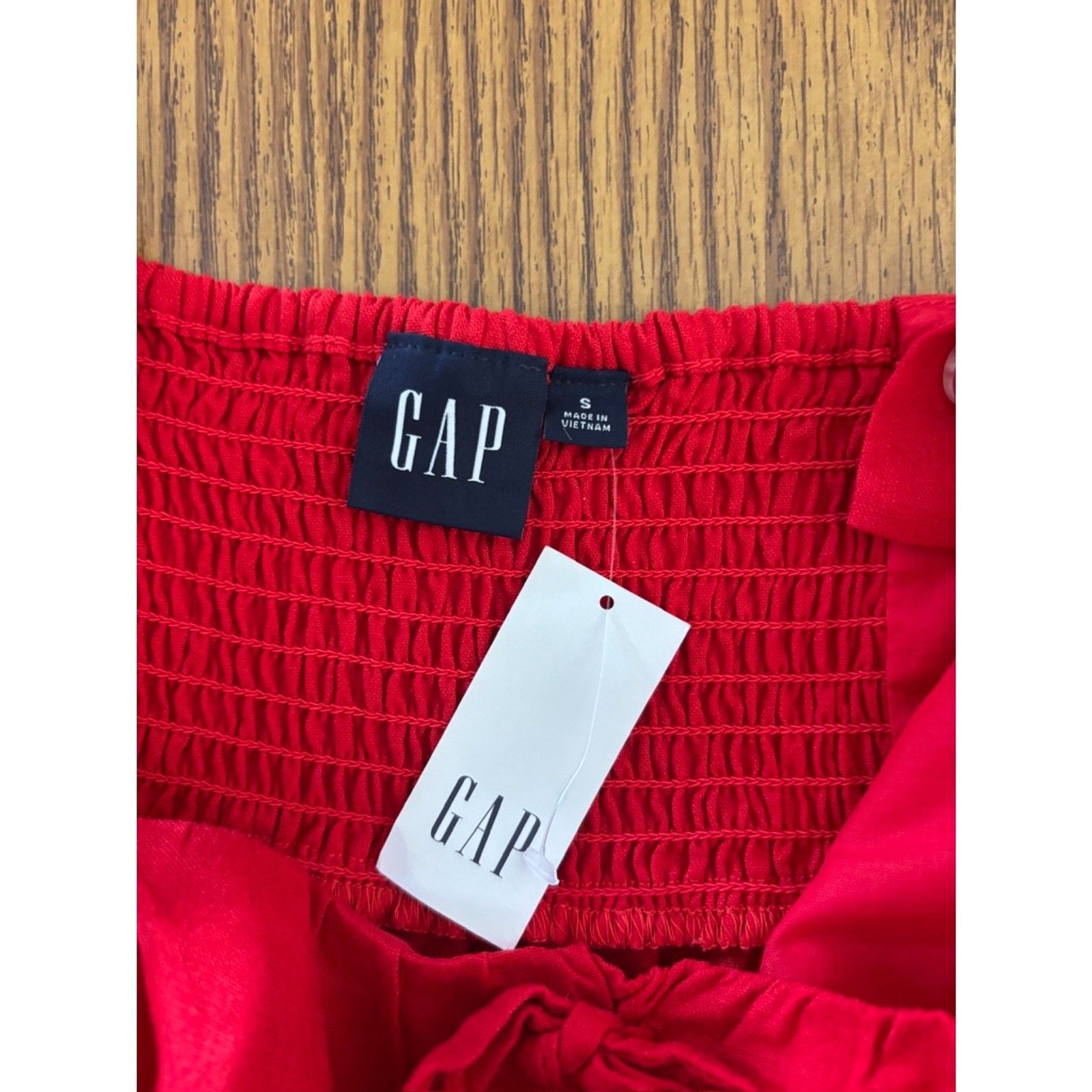 Gap x DÔEN Red Dress linen blend size M new with tags