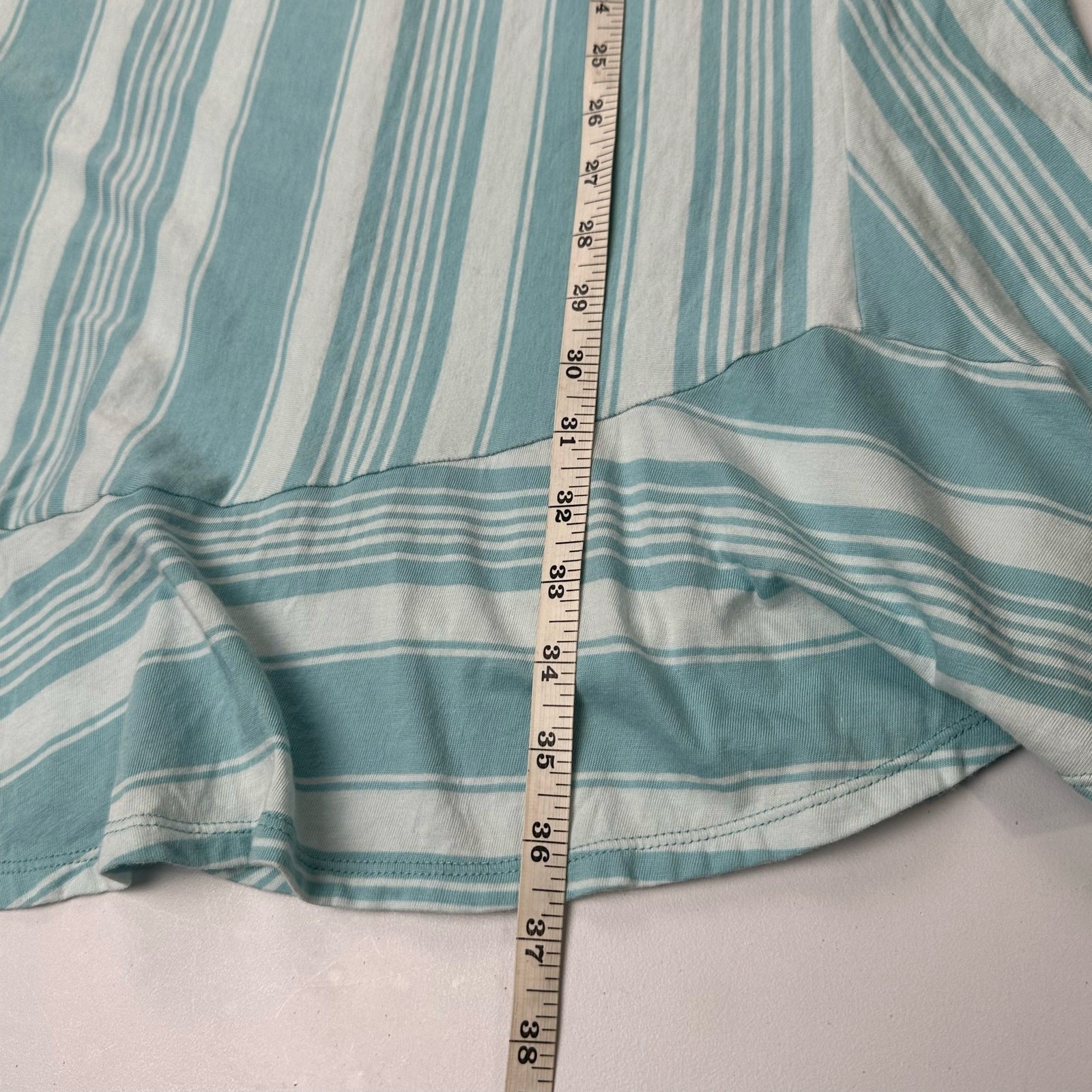 Patagonia Dress Womens Small Blue Striped Alpine Valley Ruffle Outdoor Nature