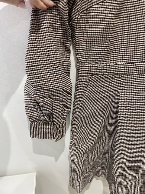La Redoute Houndstooth Tweed Pleated Shirt Dress Size 18 Chic Heritage RRP £58