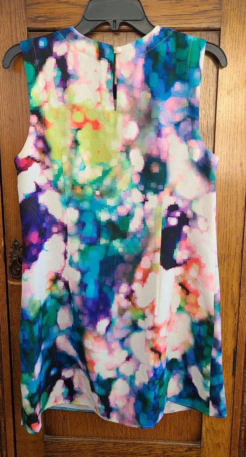 Clove Nordstrom Sleeveless Sheath Mini Dress Size 6 Multi Print Abstract Floral