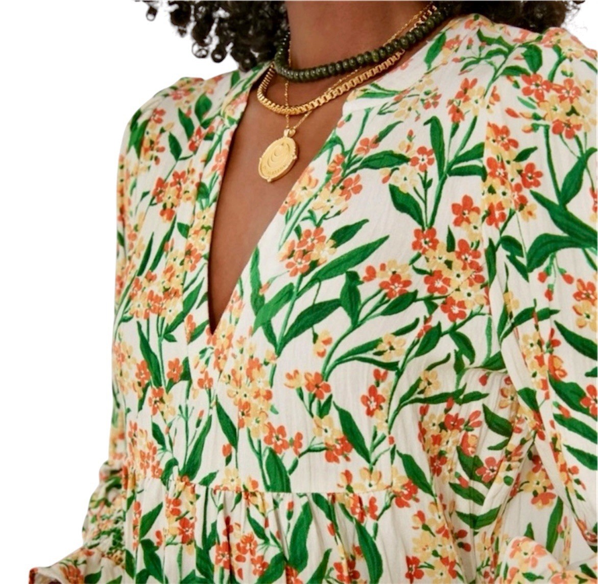 Pomander Place/Tuckernuck Bermuda Blossom Kenzo Mini Dress Size S MSRP $148