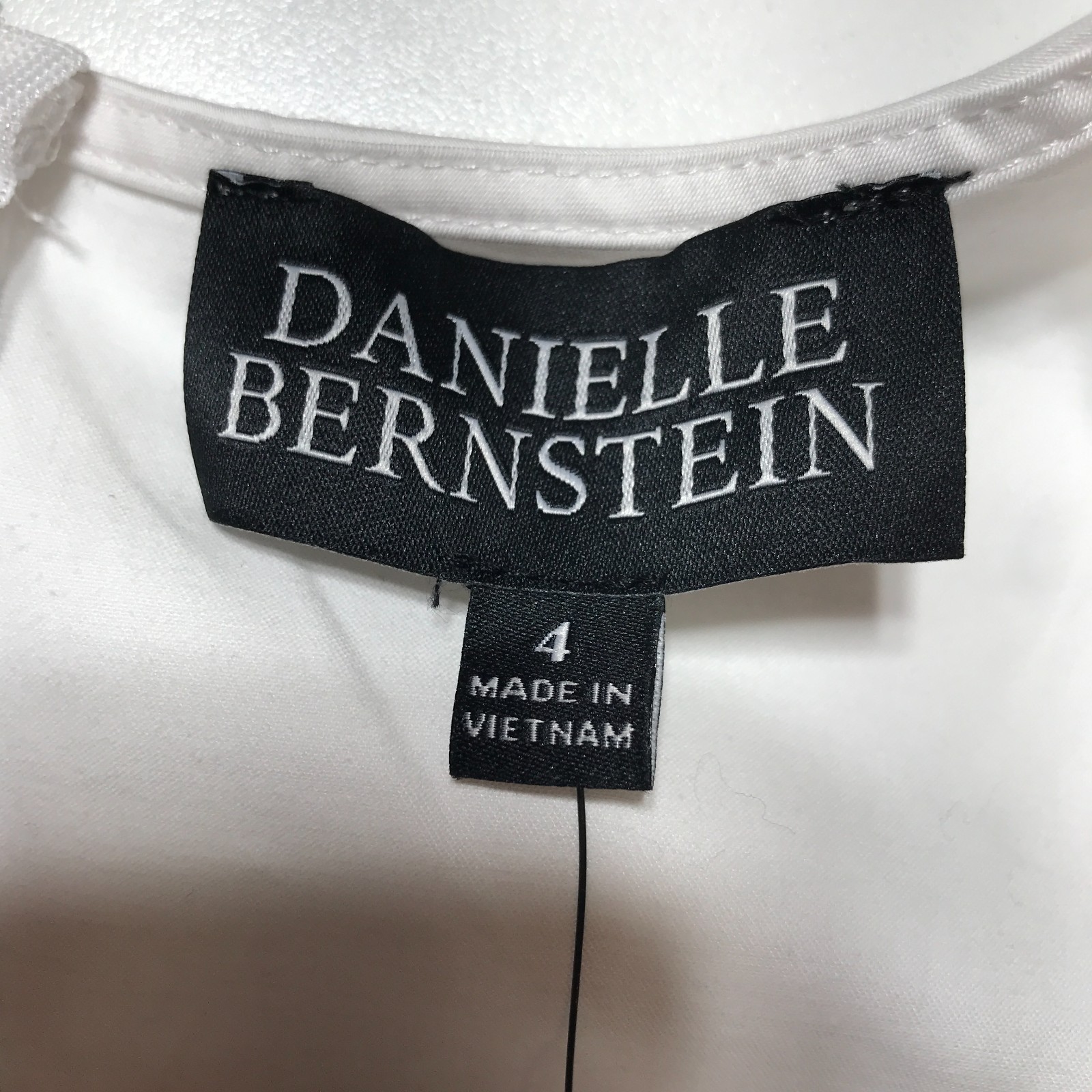 Danielle Bernstein Womens 4 White Pouf Square Neck Puff Sleeve Mini Party Dress