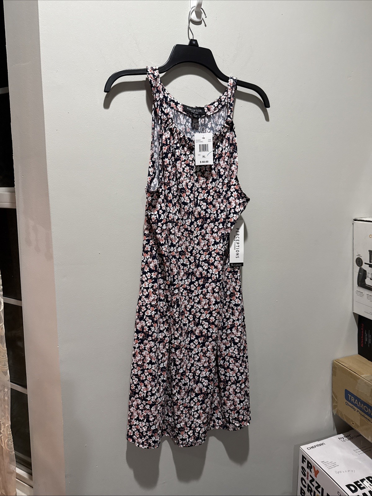 Perceptions New York Women’s Sz XL Floral Print Sleeveless Dresses NWT