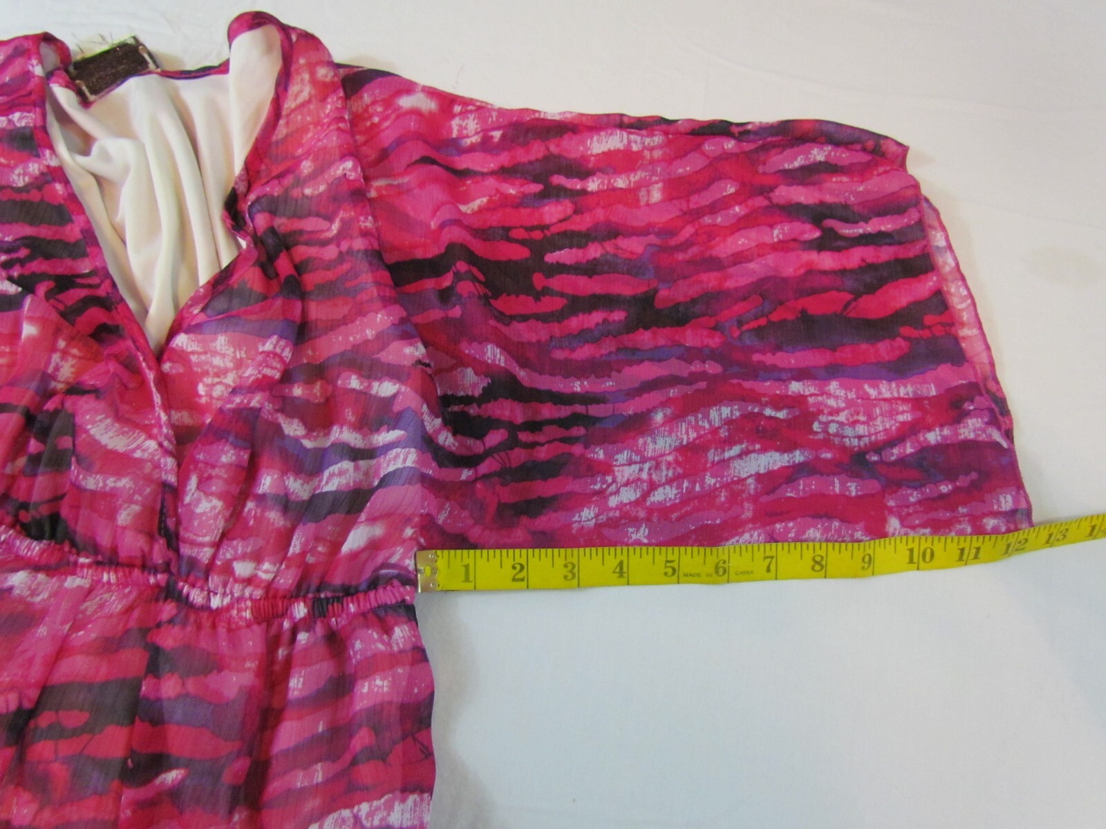 PINK ROSE PREMIUM QUALITY SIZE LARGE MADE IN U. S. A .WOMAN MAXI DRESS