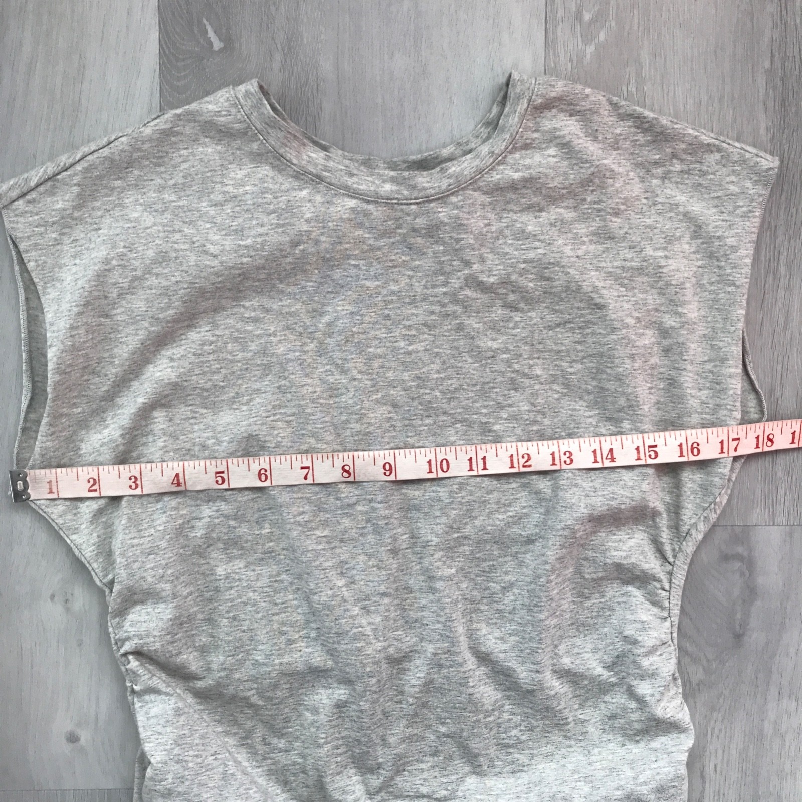 WeWoreWhat Womens Dress Medium Gray Heathered Sleeveless Rouched Crew