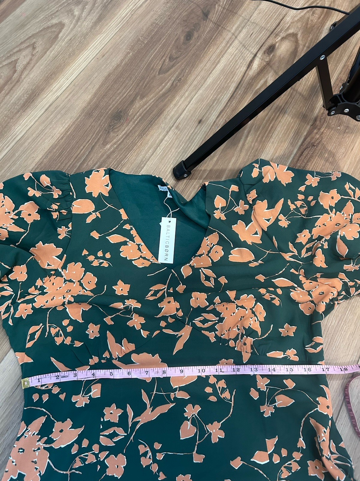 NWT baltic born green floral Adele midi dress size XL wedding cottagecore