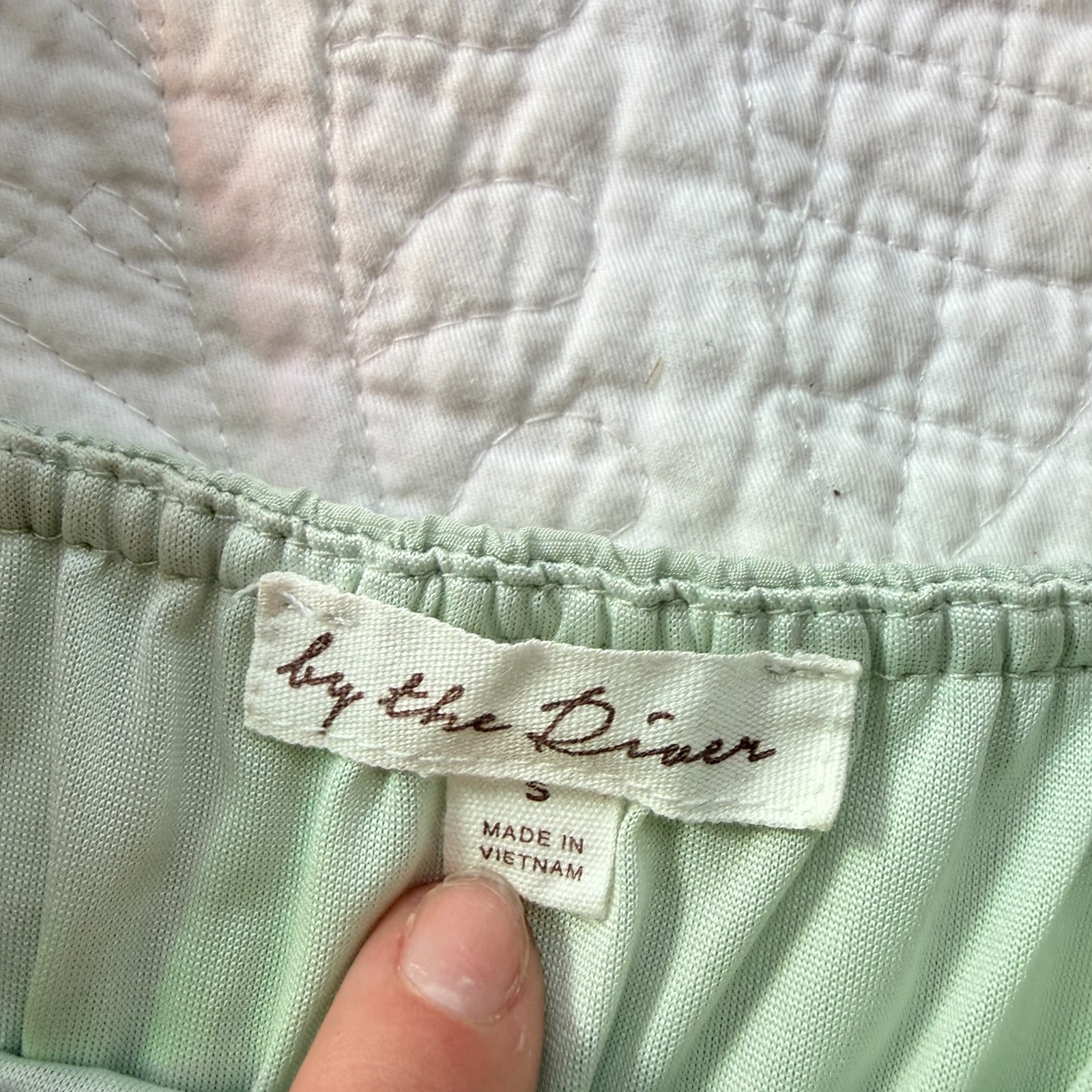 By The River Sage Green Tiered Midi Dress Size S Cottagecore Prairie Regencycore