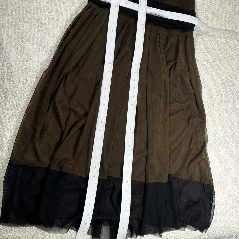 london style y2k halter brown black flowy dress goth grunge fairy downtown girl