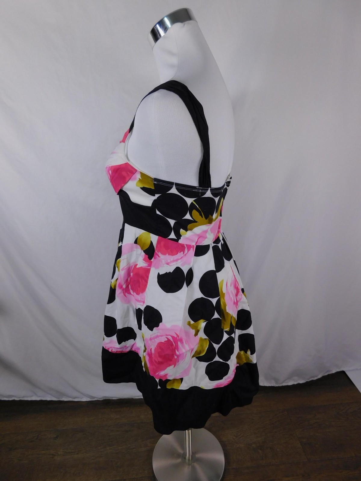 Trixxi Dress Juniors 3 Multicolor Polka Dot Sweetheart Bubble Hem Sundress Party