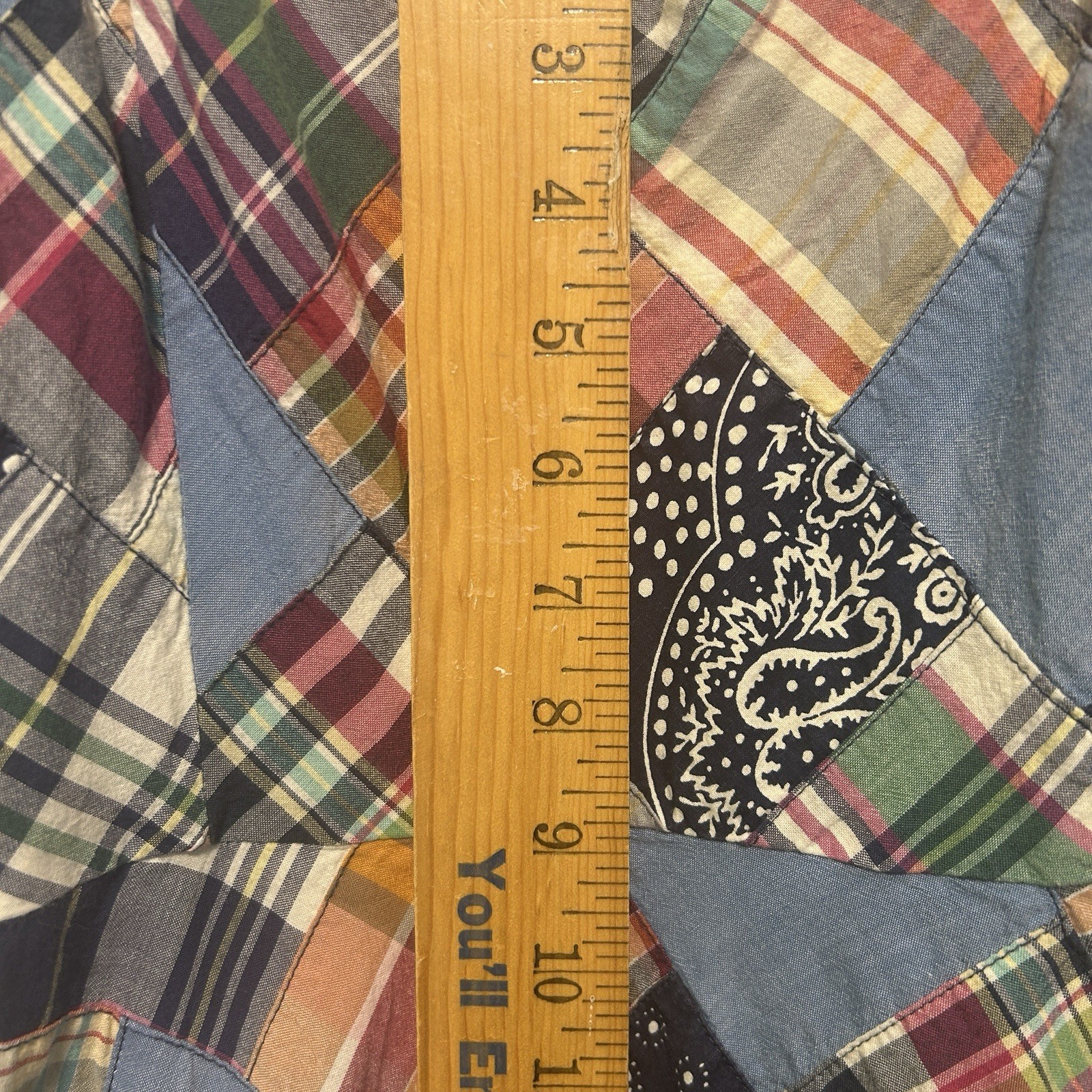 Vintage American Living Madres Patchwork Sundress 100% Cotton Size 10